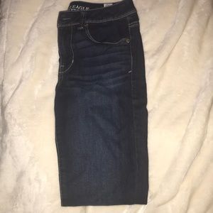 American Eagle super skinny jeans.